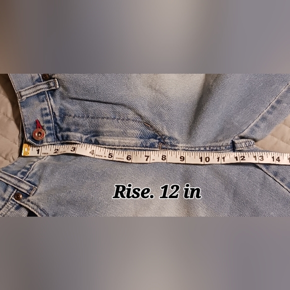 VTG RARE Y2K Tommy Jeans Red Label Denim Utility Distressed Shorts Mens Size 32 - Picture 11 of 12